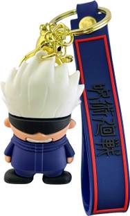 Kraft Crate Satoru Gojo inspired 3D Rubber Keychain | Jujutsu Kaisen-Anime Collectibles | Key Chain