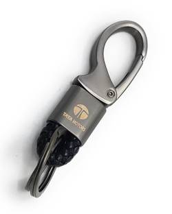 Jdp Novelty Get Any Random Colour of this Zinc Alloy Fob Leather Sturdy Metal tataa Key Chain