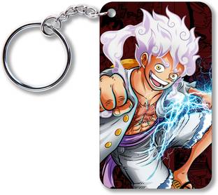 Ourrble Chabi Ring Monkey D Luffy Key chains for One Piece Fans, for Gifting, Bike, Car Key Chain