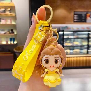 GKM Attractive cute princess BELLE premium quality keychain with hook Key Chain