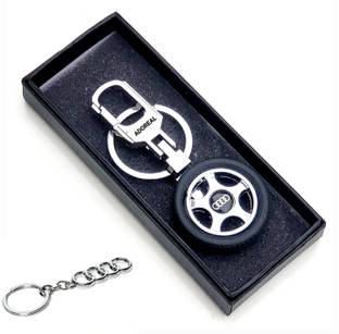 ADOREAL AUDI KEYCHAIN AND KEYRING FOR Q2 | Q3 | Q5 | Q7 | Q8 | A3 | A4 | A6 | A8 COMBO Key Chain