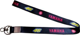 Deethyas Fashion VR46 Bike Logo Printed Nylon Fabric Id With Hook 18 Inches Long Key Chain