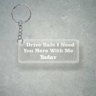 SY Gifts Drive SafeDesign With Yadav Name Key Chain