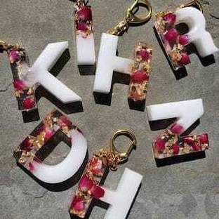 KRISHNA K,H,R,D,N,R Keychain Pendant English Alphabet Letter Pendant Key Chain