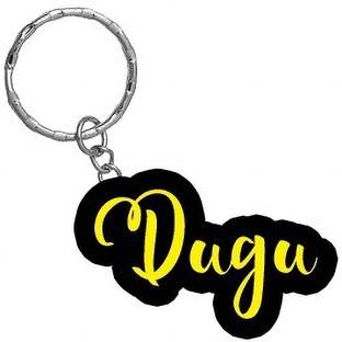 SY Gifts Dugu Name Black Yellow Name Keychain Key Chain