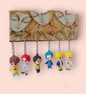SHIVRAJ Pack of 7 pcs bts band 3d character key chain Key Chain