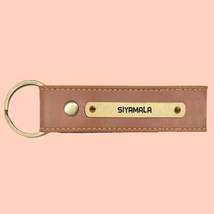 SY Gifts SYG Siyamala Name Vegan Leather Keychain Key Chain