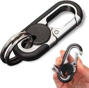 WROPZO Mens Car Key Chain, Personalized Creative Stainless Steel Car Keychain for Men Key Chain