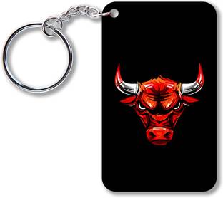 Ourrble Premium Chabi Ring Big Bull Key chains for Traders, for Gifting, Key Chain