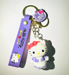 SRG Hello Kitty Keychain with Hello Kitty Charm (Purple) Key Chain
