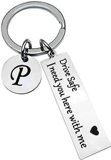 MOHIT CRAFT P latter Drive Safe Keychain Gifts for Boyfriend Couple Husband Key Chain