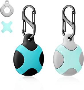 ZITRONIX 2 Packs Airtag Keychain for Apple Airtag Holder, Anti-lost Airtag Case Key Chain