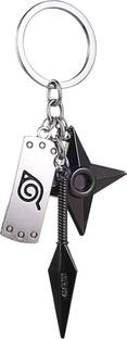 Zibuyu Naruto Keychain Konoha Sign Pendent Keychain Naruto Keychain Collection Key Chain