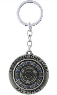 HappierYou Spinner 3D Iron Man Proof That Tony Stark Has A Heart Girl Boys Avenger Keychain Key Chain