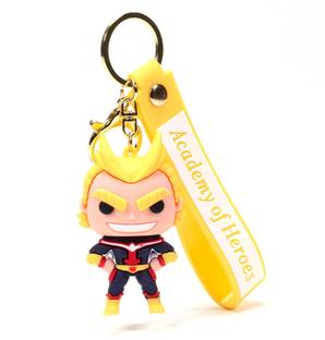 Daiyamondo Embrace Explosive Power with Academy Of Heroes All Might 3D Keychain For Anime Key Chain