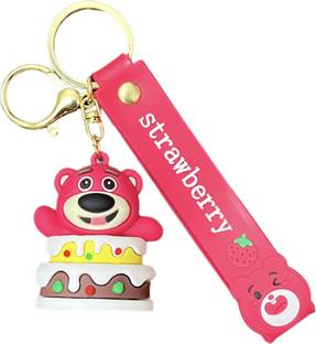 LABSDAR Silicone Pookie Bear In Cake Key Chain