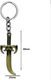 AFH Talisman Magic Bronze Sword Metal Keychain for Men and Women Key Chain
