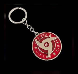 nuira Naruto Red Uchila Revolving metal keychain Key Chain