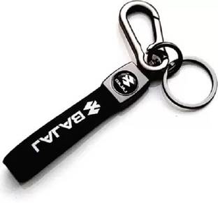Mistazzo Bajaj Leather Hook Metal Keyring For Bike Key Chain