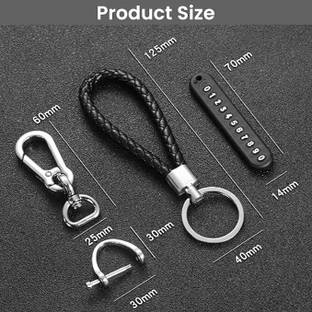 zyriex Anti Lost Car Keychains with Phone Number Tag Key Chain