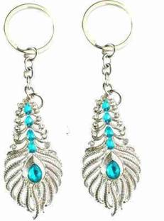 Jainsburys Combo of Peacock Feather keychain & Best quality keychain Key Chain