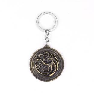 Optimus traders Game of Thrones Targaryen Dynasty round Badge metal Key Chain
