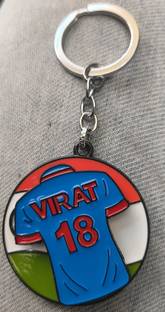 mik VIRAT KHOLI PREMIUM METAL SPINNER Key Chain