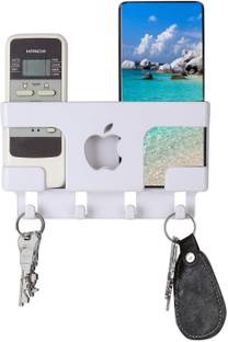 DSNS Apple Wall Mount Mobile Holder | Plastic Storage Case for Remote Stand Pack OF 1 Plastic Key Holder