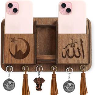 Unnati times Premium brown finish multipurpose key holder Wood Key Holder