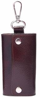 Instabuyz Key Wallet with 6 Key Chain Hooks Car Key Holder Royal Key Pouch Leather Key Holder