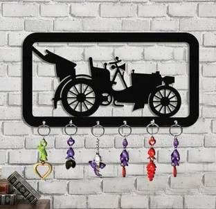 Raptech Key Holder for Home|Wooden Key Stand for Wall|Key Hanger|Key hooks (11496) Wood Key Holder