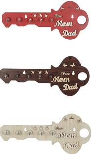 FMSA4 Carving & ingrev look is nice in your wall luxury and handmade key holder Wood Key Holder