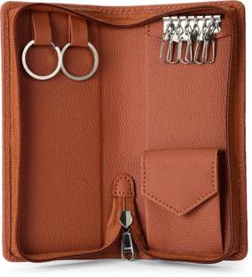 Essart leather key pouch for bank keys leather key holder pouch key case Leather Key Holder