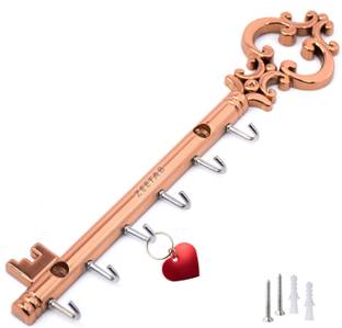 Zeetab Metal Rose Gold Key Holder & Steel Key Holder