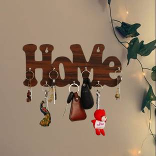 JaipurCrafts Premium "Home" Designer Wooden Key Holder Wood Key Holder