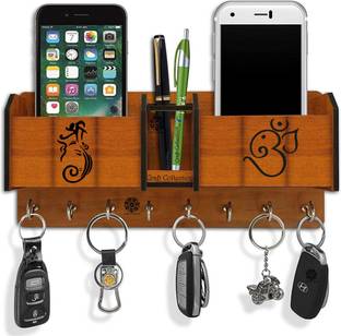 craft collection Craft Collection multipurpose use Designer for office and living room (Brown) Wood Key Holder