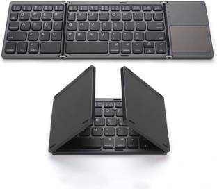 RuhZa Foldable Bluetooth Keyboard with Touchpad Portable Wireless Keyboard Laptop Keyboard Replacement Key