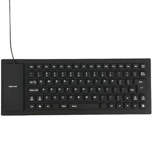 Kinzilla Foldable USB Keyboard for Laptop PC Dust proof and Waterproof Flexible Keyboard KEYBOARD Keyboard Skin