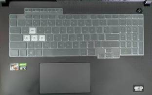 RAYA Silicone Keyboard Skin Cover for 2022 / 2023 ASUS ROG Strix G17 and ASUS ROG Strix Scar 17 Gaming Laptop Keyboard Skin