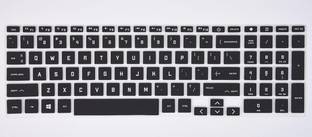 Saco Keyboard Protector Silicone Skin Cover for HP Victus 11th Gen Intel Core FHD Gaming Laptop 16-d0361TX (Black) Keyboard Skin