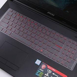 Saco Keyboard Protector Laptop Dust Cover for MSI GF75 17.3 Inch 9SCSR-456IN 2020 MSI Alpha 15 A3DD-044IN 15.6-inch 9S7-16U622-044 Laptop Keyboard Skin