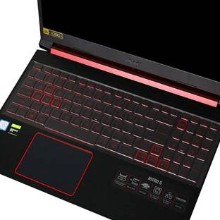 Saco Silicone Keyboard Skin Cover Compatible for Acer Nitro 5 Gaming AN515-57 Laptop - launch year 2021 Keyboard Skin