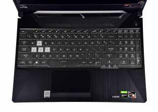 Saco Silicone Keyboard Cover Skin for ASUS TUF Gaming A15 FA506QM-HN008W 15.6 Inch Laptop Keyboard Protector Keyboard Skin