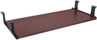 AVRIAN for Office & Home Laptop Table Under Desk Wooden with Height Adjustable Keyboard Tray