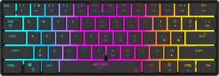 Ant Esports MK 1500 Mini / 60% Pro RGB, Type-C Charging, 1000 mAh battery, Membrane Wireless Tenkeyless Gaming Keyboard Compatible with Desktop, Laptop, Mac with gaming mode