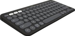 Logitech Pebble Keys 2 K380s Bluetooth Laptop-size Tablet Keyboard Compatible with Desktop, Laptop, Mac Easy to Use,Plug and Play,Quick, Comfy Durable body