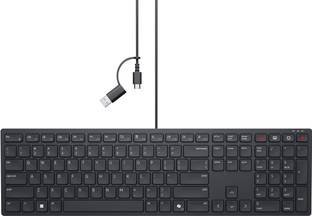 DELL KB525C Wired USB Standard Desktop Keyboard Compatible with Desktop, Laptop, Mac
