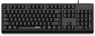 RAPOO NK1900 Wired USB Standard Desktop Keyboard Compatible with Desktop, Laptop, Mac