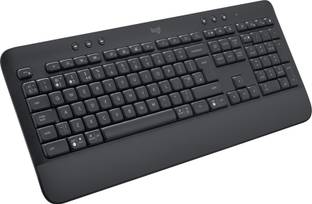 Logitech Signature K650 Bluetooth Standard Desktop Keyboard Compatible with Desktop, Laptop, Mac Full-Size,BLE Bluetooth/Logi Bolt USB Receiver,Comfort Deep-Cushioned Keys