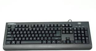 Tvs Electronics Champ HD Keyboard Wired USB Standard Desktop Keyboard Compatible with Desktop, Laptop, Mac